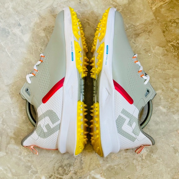 EUC! Footjoy Fuel Womens 6.5M Spikeless Golf Shoes Sneakers Grey/Pink Leather. - Picture 8 of 10